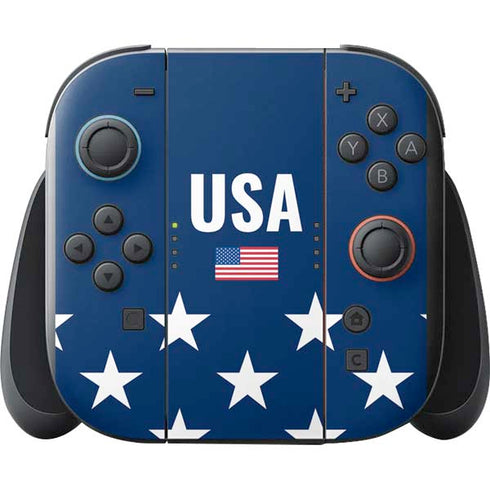 USA Flag Stars Nintendo Switch 2 (2025) with Joy-Con Skin